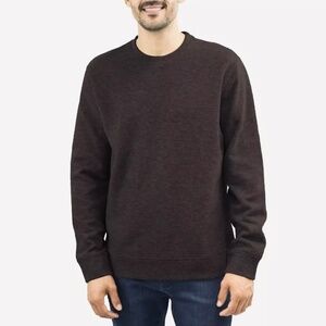 Jachs NY Men's Wool Blend Crewneck Pullover Sweater, Brown, Medium NWT